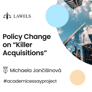 Policy Change on “Killer Acquisitions”