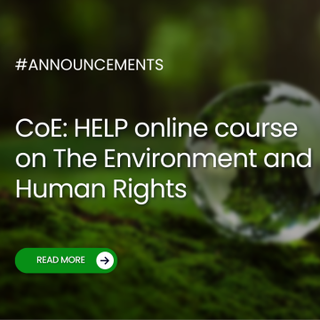 HELP online course on The Environment and Human Rights