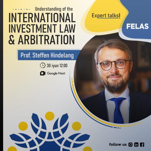 Vebinar: “Understanding of the International Investment Law and Arbitration”