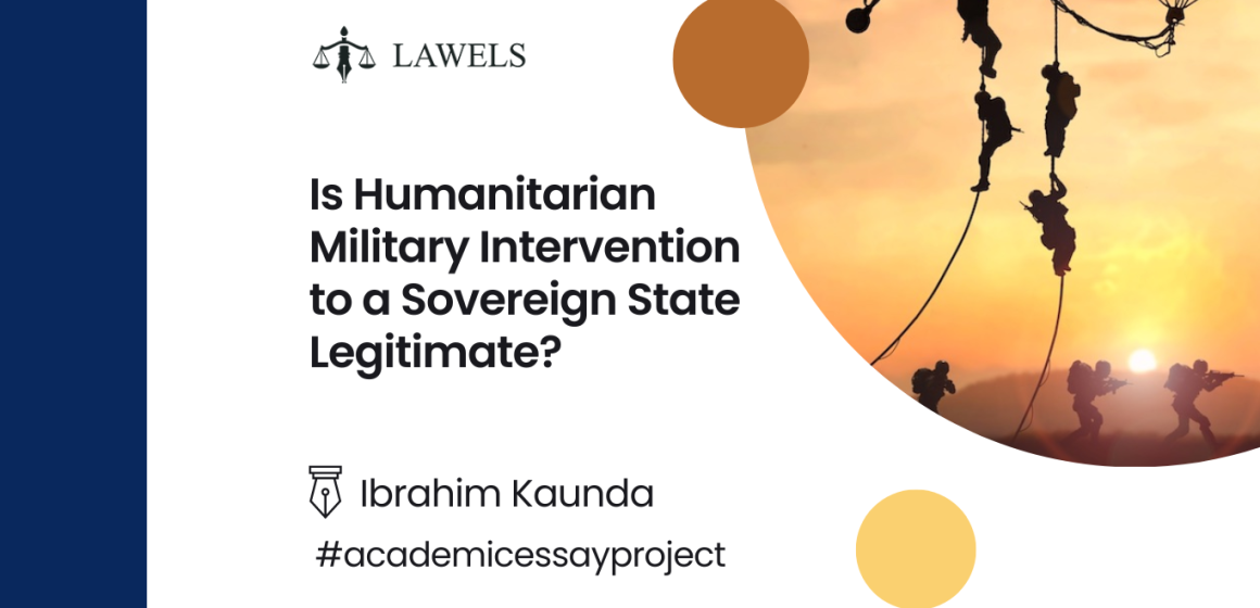 Is humanitarian military intervention in a sovereign state legitimate?